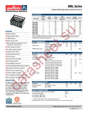 NML0505SC datasheet  